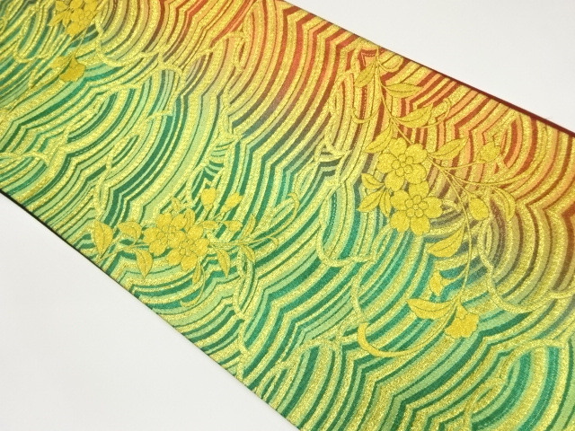 JAPANESE FUKURO OBI / WOVEN SAKURA